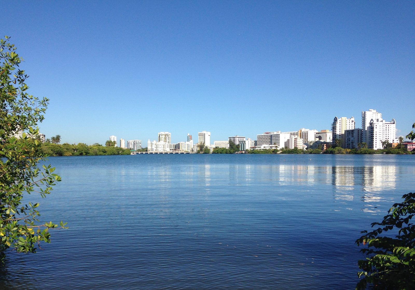 Open-water swim in Condado Lagoon, San Juan